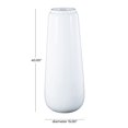 thumbnail image 4 of DecMode 40" Tall Floor White Resin Vase, 4 of 14