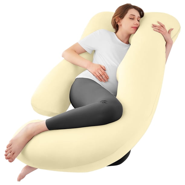 Almohada de Embarazo Sasttie en Forma de U 145 cm Enfriante para Todo el Cuerpo