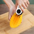thumbnail image 2 of Herramienta para quitar el corazón de la fruta - Acero inoxidable de primera calidad apto para uso alimentario - Cortadora de mango multifuncional de doble cabezal, 2 of 5
