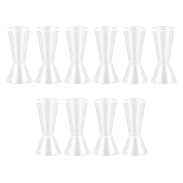 10x taza medidora de whisky, Jigger de cóctel, dos unidades de medida, dispositivo de medición de vino, Jigger de vino doble para Bar, fiesta en casa 20