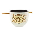 thumbnail image 2 of Set de cuencos para ramen Sanrio Pompompurin, 600 ml, con palillos y cuchara, 2 of 9