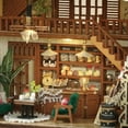 thumbnail image 6 of DIY Miniature Dollhouse Kit,Mini 3D Wooden Room Craft Model with LED Lighting,Creative House Furniture Kit,Birthday Gift, 6 of 19