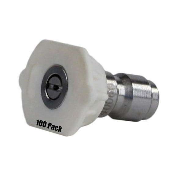 100 Pack Erie Tools Pressure Washer 1/4" Quick Connect 40 Degree 4.0 Nozzles