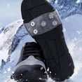 thumbnail image 4 of Universal 5-Tooth Ice Cleats for Shoes & Boots, Invisible Anti-Slip Ice Claws for Snow, Ice, and Slippery Surfaces,Transparent* 2, 4 of 4