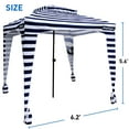 thumbnail image 6 of EasyGo Cabana 6' X 6' Beach & Sports Cabana Stays Cool & Comfortable - Easy Assembly - Large Shade Area-Elegant & Classy, 6 of 7