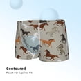 thumbnail image 3 of Horse Stallion Gallop Motif Boys'100% Cotton Boxer Brief Soft Moisture Wicking Breathable Underwear, 3 of 8