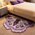 thumbnail image 5 of Colorful Butterfly Rug for Bedroom, 39.3 x 27.5 inches Washable Non-Slip Thick Plush Butterfly Shaped Play Floor Mats Ultra Soft Shaggy Throw Area Rugs for Kitchen Bathroom Dorm Home Decor, 5 of 5