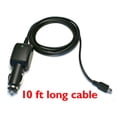 thumbnail image 3 of EDO Tech 10ft 5V 2A mini USB car charger vehicle adapter power cord for Garmin dash cam 10 20 30 35 Rexing V1 G1w-c Blackbox 0801 0802 0902 Stealth dashboard camera night vision HD driving recorder, 3 of 4
