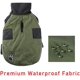 thumbnail image 3 of Abrigo de cuello alto para perros medianos. Impermeable y cálido para el frío invierno (Verde, Talla S)., 3 of 5