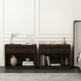 thumbnail image 2 of Evelyn Modern 32 Brown Nightstand 2.0 with 2 Full Extension Drawers - Set of 2, 2 of 10