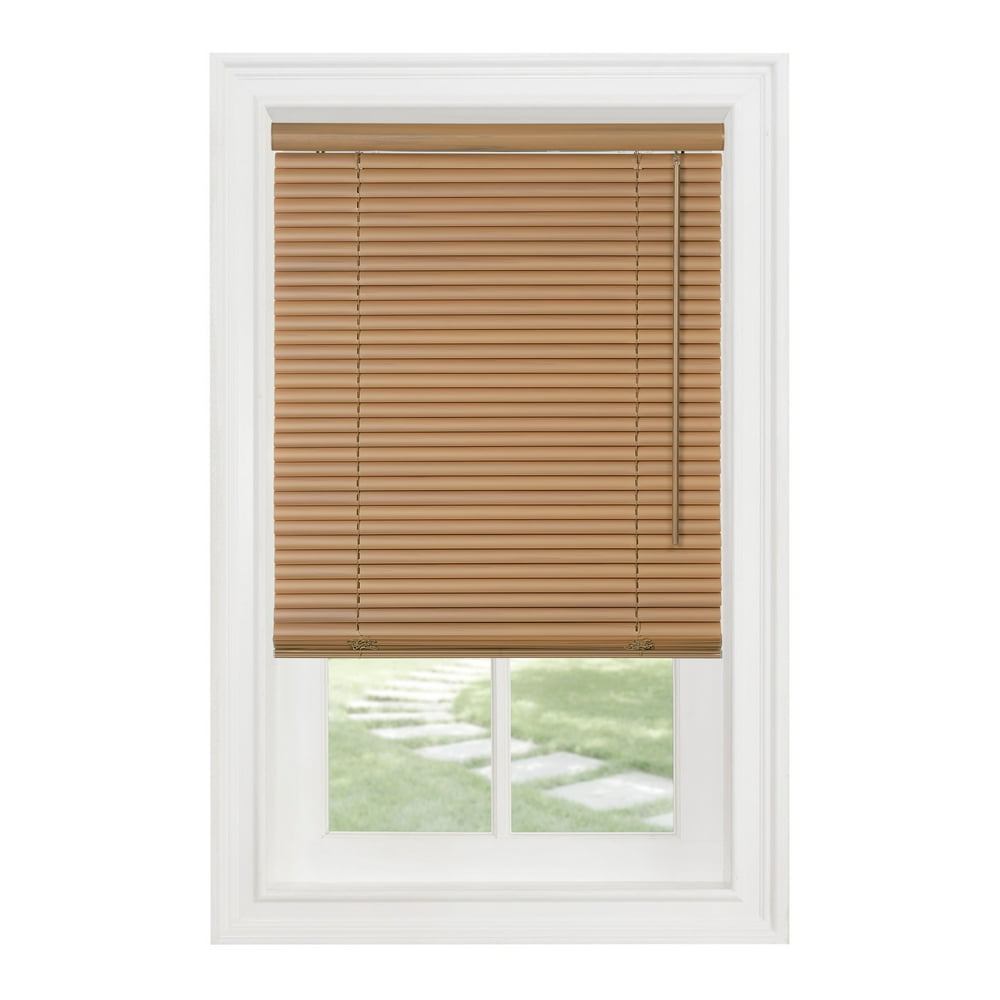 Sunshine Cordless 1" Light Filtering Mini Blind 23x72 Woodtone