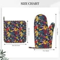 thumbnail image 3 of Honeii Rock Music patten Oven Mitts and Pot Holders Sets, Baker Oven Mitts, Mittens for Kitchen Decor, Baking Lover over Gloves Gifts, 3 of 7