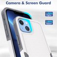 thumbnail image 4 of SaniMore for iPhone 14 Ultra-Thin Two-Layers Protection Case, Rugged PC Back & Flexible TPU Military Grade Shockproof Heavy Duty Protective Case for iPhone 14, White, 4 of 6