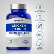 Chicken Sternum Collagen Type II 3000 mg (per serving) | 120 Capsules | by Piping Rock