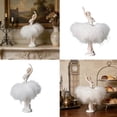 thumbnail image 2 of Giaone Ballerinas Figurines Tabletop Decorations Resin Ballet Dancer Statue Sculpture with Feathered Dress Table Ornament, 2 of 16