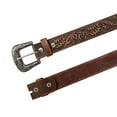 thumbnail image 5 of Resistance Western Leather Belt with Floral Engraved Buckle – Hand-Embossed Full-Grain Cowgirl Belt for Women’s Casual Wear, Plus Sizes Available, 5 of 6