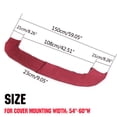 thumbnail image 2 of Red 600D 3 BOW Bimini Top Storage Boot Cover Storage Bag Sock Boat Shade No Frame Waterproof, 2 of 10