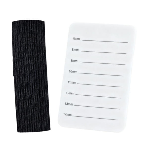 Paleta de extensión de pestañas, práctica bandeja para extensiones de pestañas, accesorio para extensiones de pestañas Blanco de 7 a 14 mm