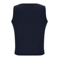 thumbnail image 4 of ZyeKqe Sweater Vest for Women Sleeveless Tank Tops Crewneck Button down Pullover Lightweight Knitwear Top, 4 of 4