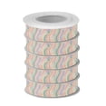 thumbnail image 2 of 5 Rolls Christmas Ribbon 1.5 inch Wide Decorative Ribbon for Gift Wrapping and Holiday Decorations Pastel Rainbow Colors Pattern, 2 of 7
