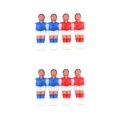 thumbnail image 1 of Ounissouiy 4 Uds máquina de fútbol de muñeca impermeable divertido jugador de fútbol muñecas figuras de plástico piezas de repuesto Rojo azul 2piezas, 1 of 6