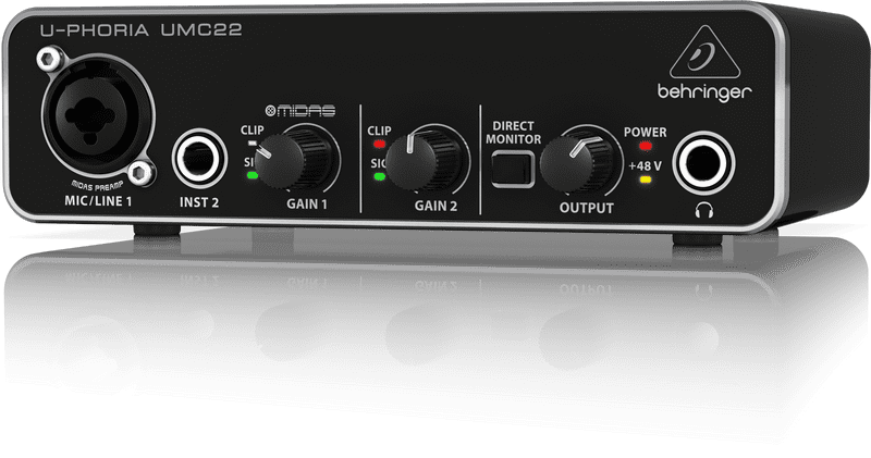 behringer umc22 driver reason setup behringer umc22 driver reason setup