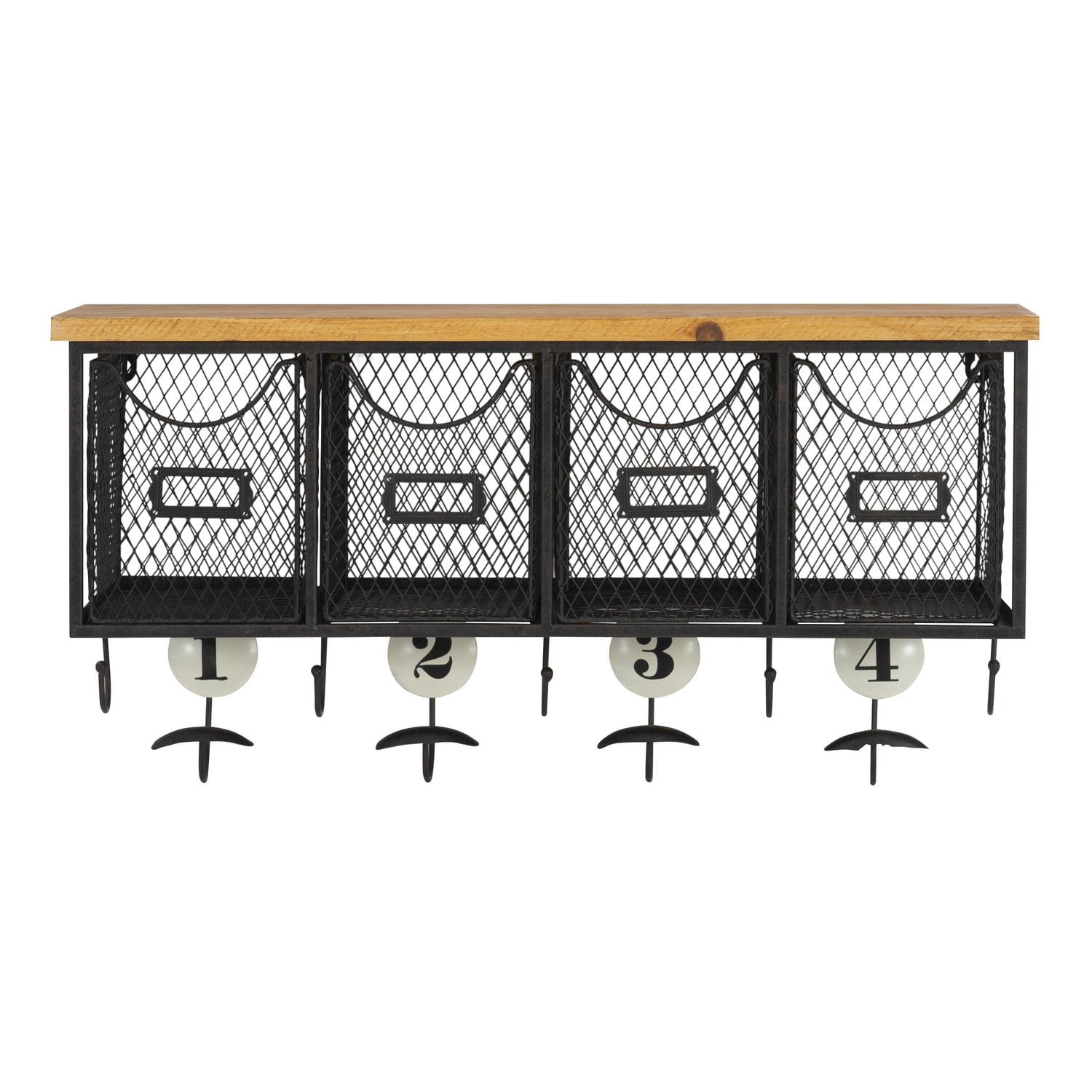 Four Basket Wall Organizer