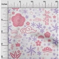 thumbnail image 2 of oneOone Rayon Light Pink Fabric Asian Japanese Craft Projects Decor Fabric Printed By The Yard 56 Inch Wide, 2 of 4