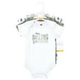 thumbnail image 2 of Hudson Baby Cotton Bodysuits, Wild Leaf Safari, 0-3 Months, 2 of 5