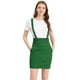 thumbnail image 1 of Falda de tirantes Rectos Allegra K de cintura Alta para Mujer Verde XL, 1 of 6