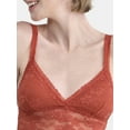 thumbnail image 3 of No Boundaries Crossover Floral Lace Bralette, Women’s and Women’s Plus, Sizes S-XXXL, 3 of 4