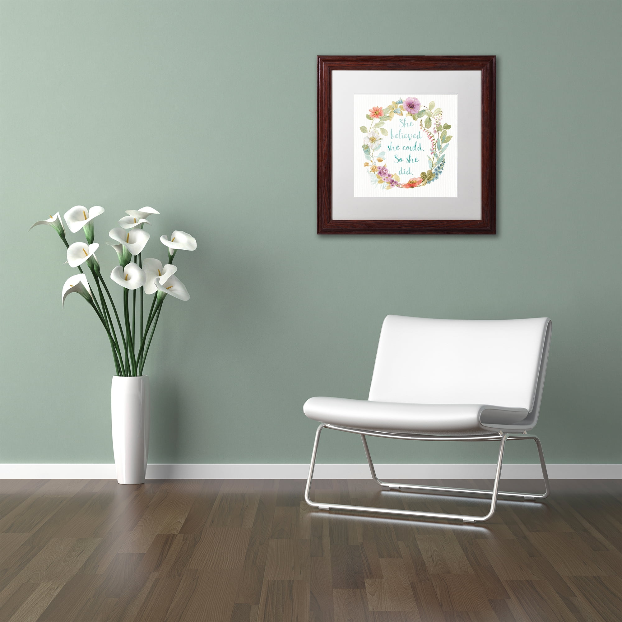Trademark Art Typography Framed Art Print, by Lisa Audit