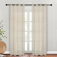 thumbnail image 5 of Superior Cormac Sheer Curtain Set, 6 Grommets, 42" x 108", Ivory, 5 of 5