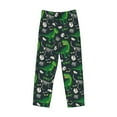 thumbnail image 4 of Balery Dinosaur and Bone print Men's Pajama Pants,Ultra Lightweight Pjs,Lounge Pant-Large, 4 of 9