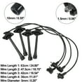 thumbnail image 4 of 4 Uds Cable de Bujía Encendido para Toyota Camry DX LE XLE Negro Unique Bargains, 4 of 7