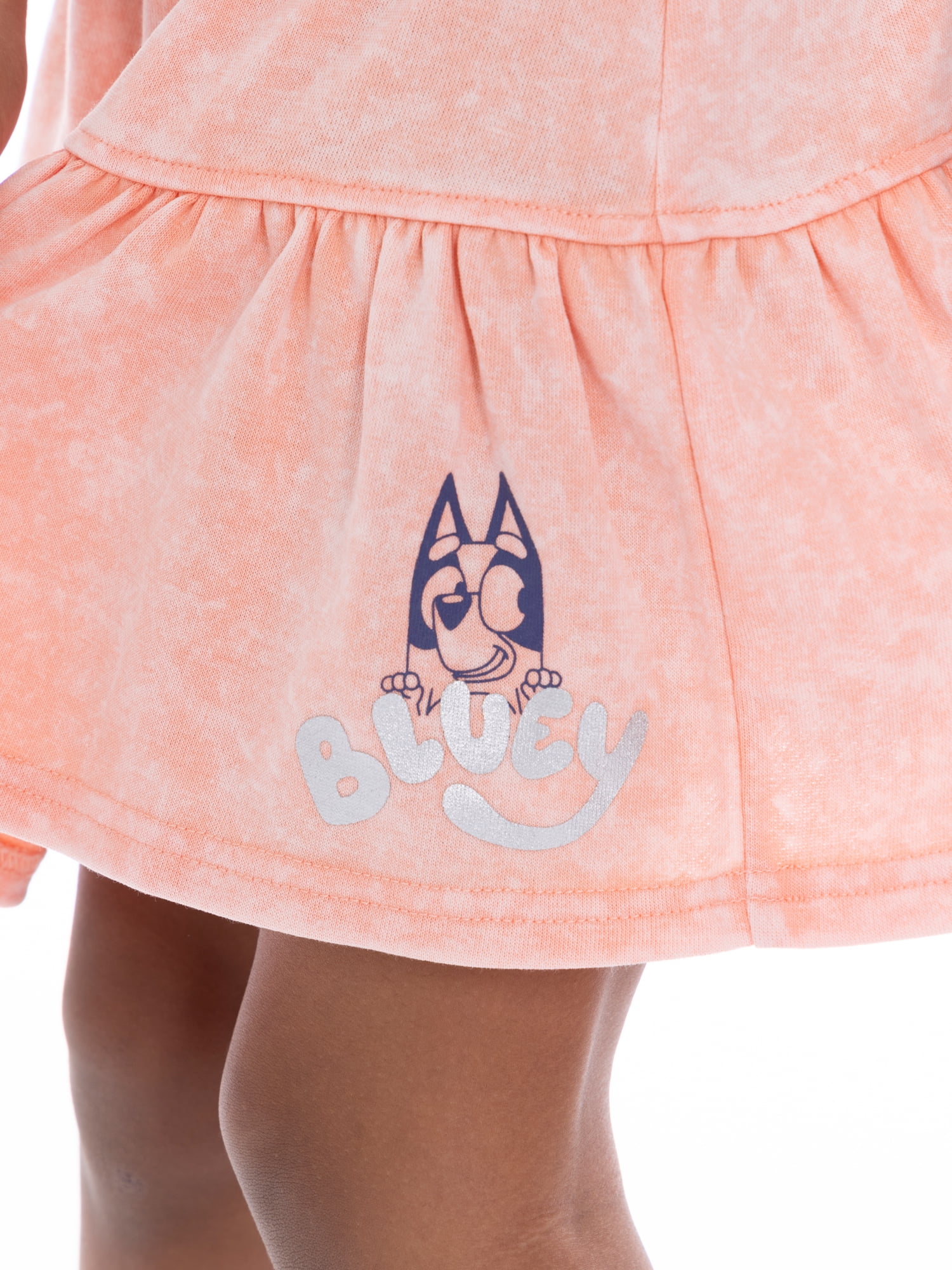Bluey Girls Graphic Print Pull-On Skirt, Sizes 4-16