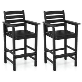 Dextrus Adirondack Chair Set of 2, Poly Bar Height Balcony 25