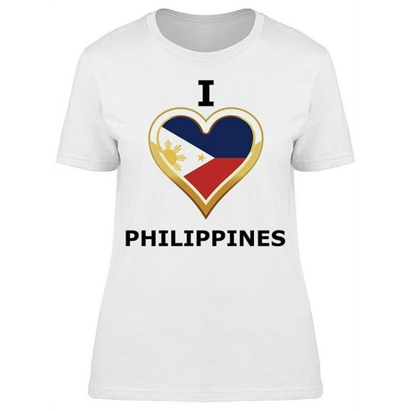 I Heart Flag Philippines Tee Women's -Image by Shutterstock