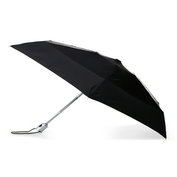 totes Recycled Canopy One-Touch Auto Open Ultra Compact Mini Travel Umbrella with Carrying Case