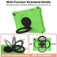 thumbnail image 4 of Dteck Case for Amazon Fire HD 8 2020 & Amazon Fire HD 8 Plus 2020, Heavy Duty Shockproof Rugged 3 Layer Kids Durable Case with Handle Kickstand Shoulder Strap,Green, 4 of 8