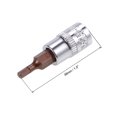 thumbnail image 2 of Uxcell 1/4" Drive x 3mm Zócalo de Broca Hexagonal Métrico Estándar, Paquete de 5 de Acero S2 y Cr-V, 2 of 5