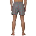 thumbnail image 3 of Unique Bargains Men's Fruit Pattern Lightweight Beach Pool Summer Board Shorts Gray 30, 3 of 5
