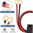 thumbnail image 4 of 2 Pack 2M SAE Jumper Cable, 16AWG - 12V SAE Extension Cable with Dust Cap - SAE Battery Extension Cable, Car, Tractor, 4 of 5