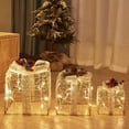 thumbnail image 1 of XWSHYW Decoraciones para El Hogar Caja de Regalo de Ciervo Luminoso para Coche con Forma de Ciervo Forjado para Navidad, Decoración de Ventana Navideña Combinada, 1 of 6