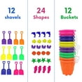 thumbnail image 4 of 4E's Novelty 12 Sets Beach Toys, Sand Buckets, Shovels & Molds, Kids Summer Party Favors, 4 of 9