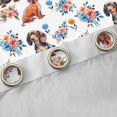 thumbnail image 4 of Homewish Kawaii Dachshund Dog Blackout Curtains Set of 2 (52x84 Each),Lovely Floral Curtain,White, 4 of 6