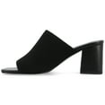 thumbnail image 2 of Journee Womens Lorenna Open Square Toe Block Heel Dress Sandals, Widths Available, 2 of 9