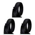 thumbnail image 4 of Cinturón de negocios para hombre Qarigey negro con hebilla automática 110-130 CM, 4 of 6