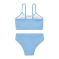 thumbnail image 4 of Esho Teenage Girls Summer Swimsuits, Little Girl Solid Bikinis Bathing Suit, 2 Pieces, Size 8-13 Years, 4 of 8