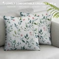 thumbnail image 3 of Qinduosi Decoration Throw Pillow Covers Hand Drawn Flowers Soft Square Cushion Case with Zipper Pillow Shell for Couch Sofa Bedroom Living Room 20x20in, 3 of 5